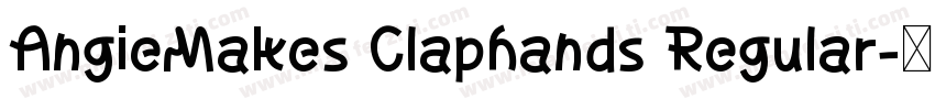 AngieMakes Claphands Regular字体转换